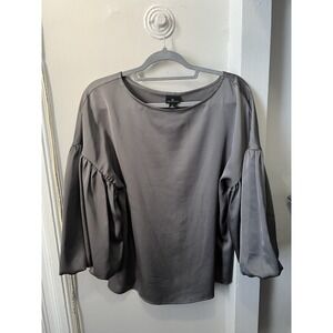 Worthington Women's Medium‎ Bell Long Sleeve Round Neck Blouse